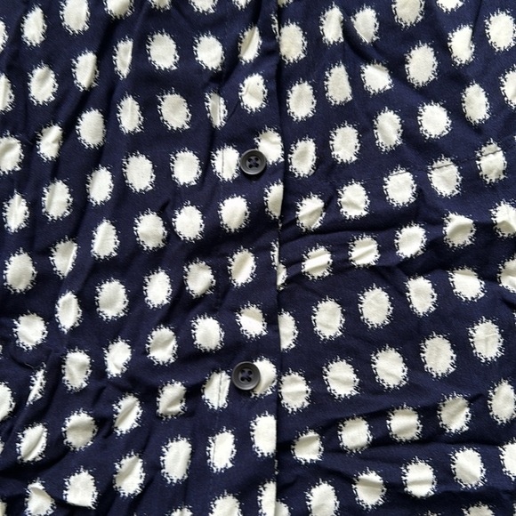 11.1. Tylho Button Wrap Polk dot Dress - Picture 2 of 4